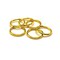 100, 500 or 1,000 Pieces: 10 mm Gold Plated Open Jump Rings, 18g